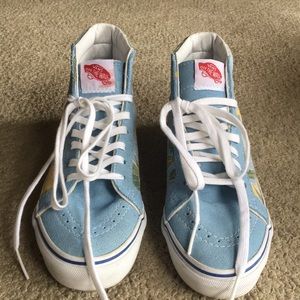 ✨Rare Vans✨ Tropical print vans high tops